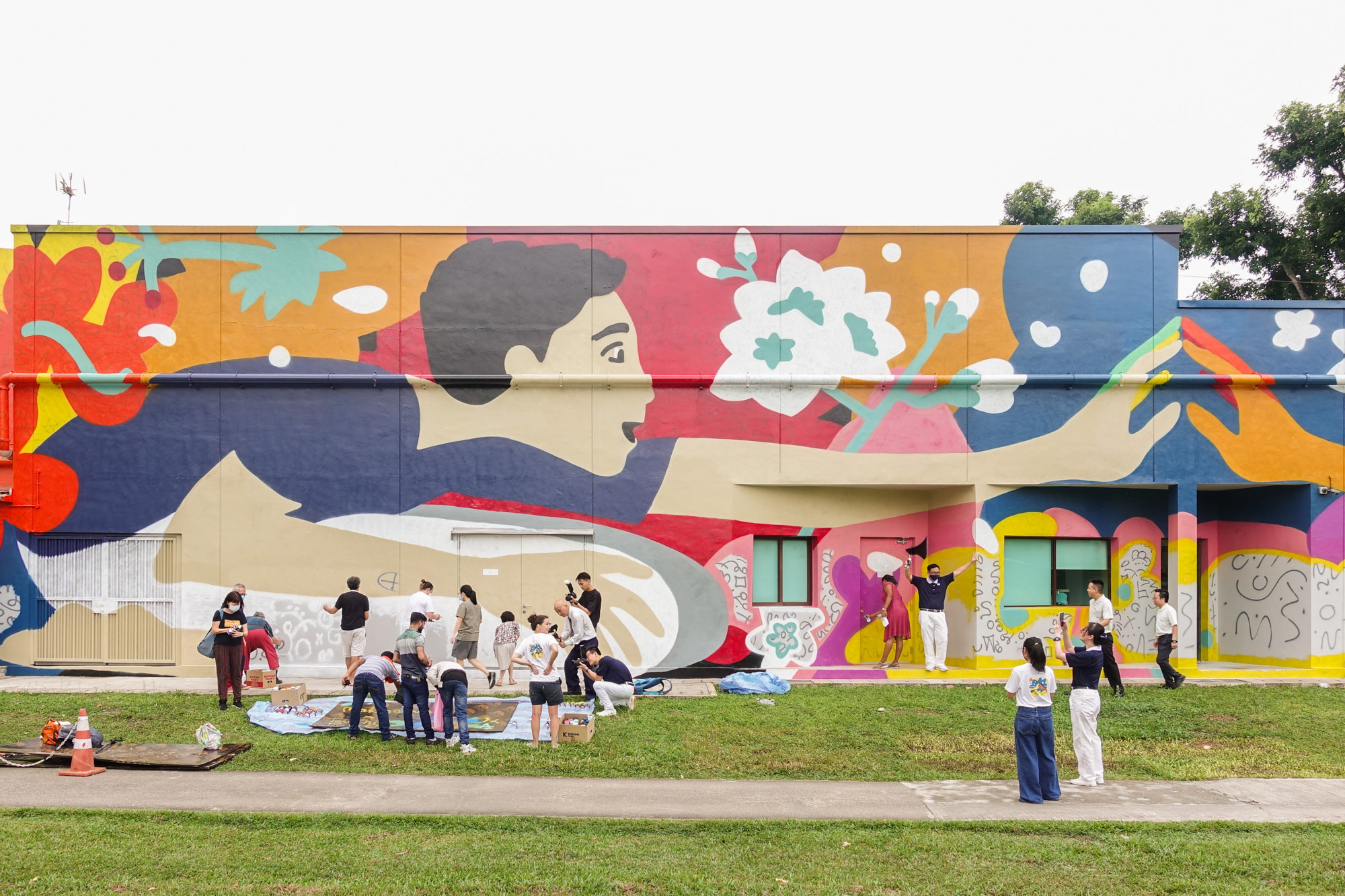 Making Waves Community Mural Painting (2023)